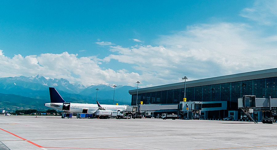 Empfang am Flughafen